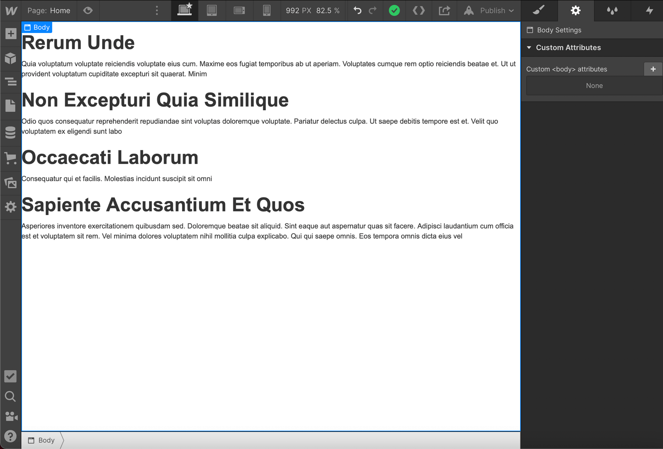 3. Populate page