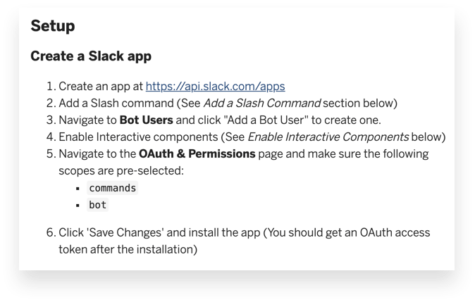 README for Slack Blueprint in Glitch
