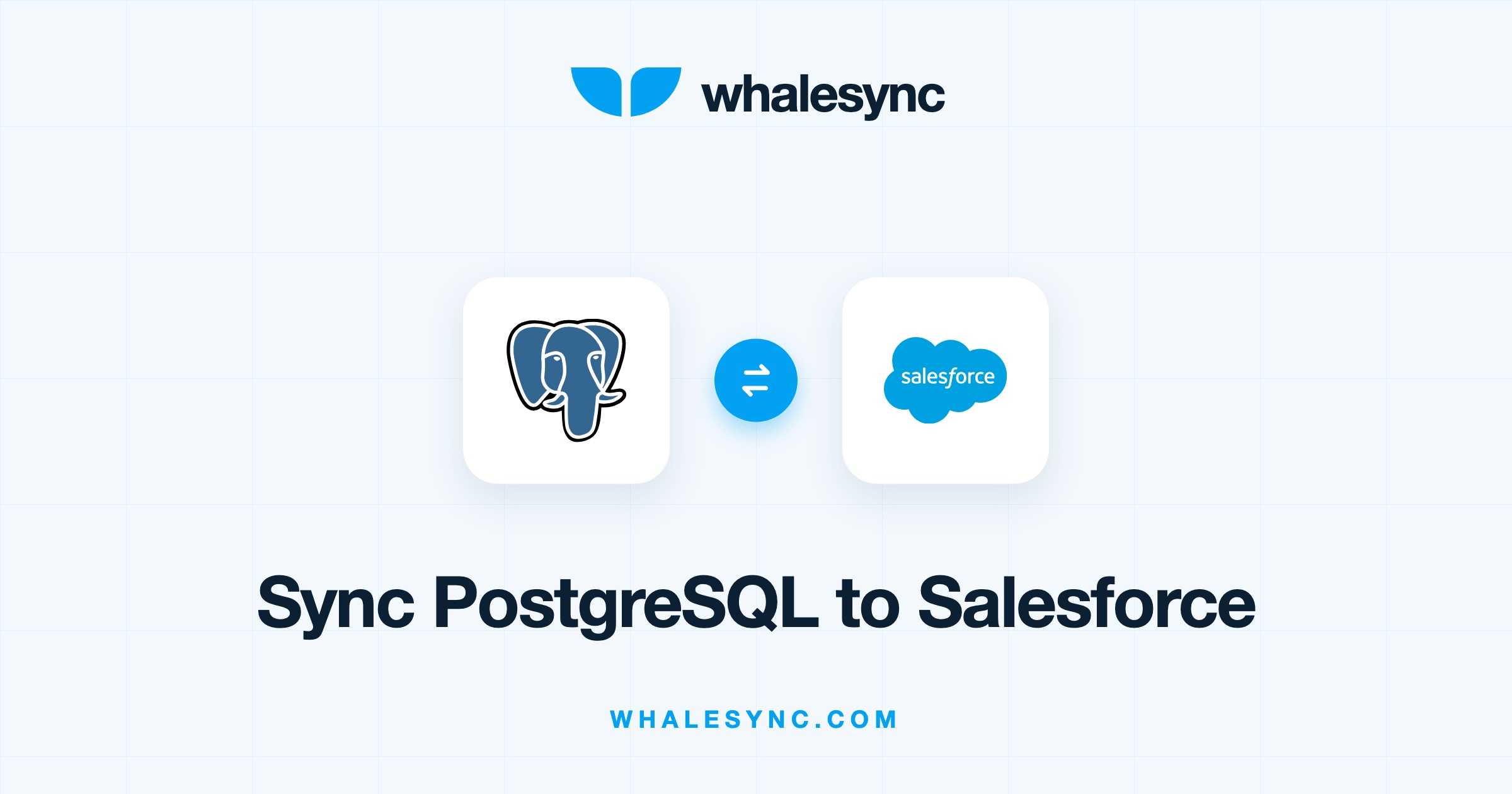 Whalesync two-way sync between PostgreSQL and Salesforce