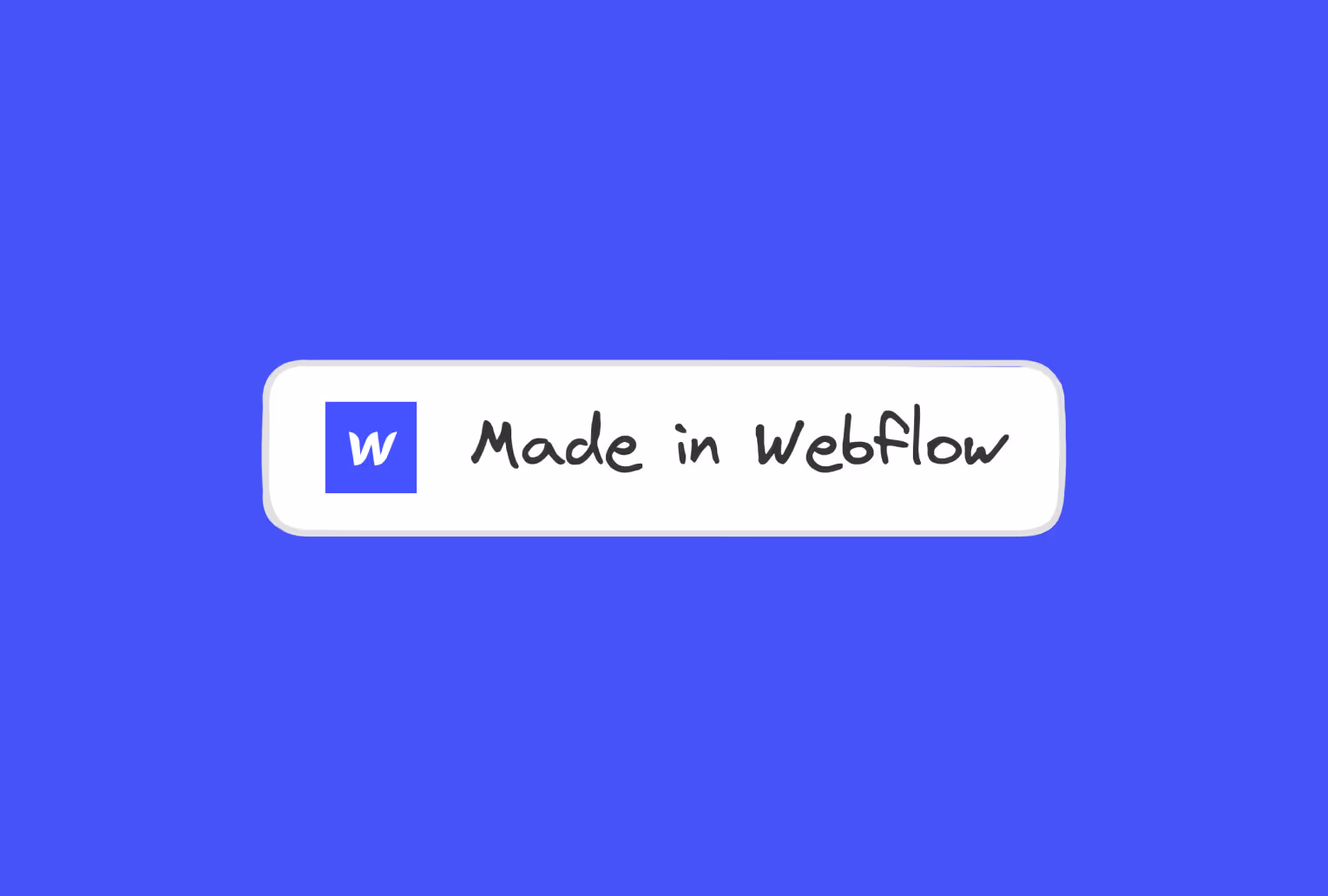 Illustration of the 'Made in Webflow' badge