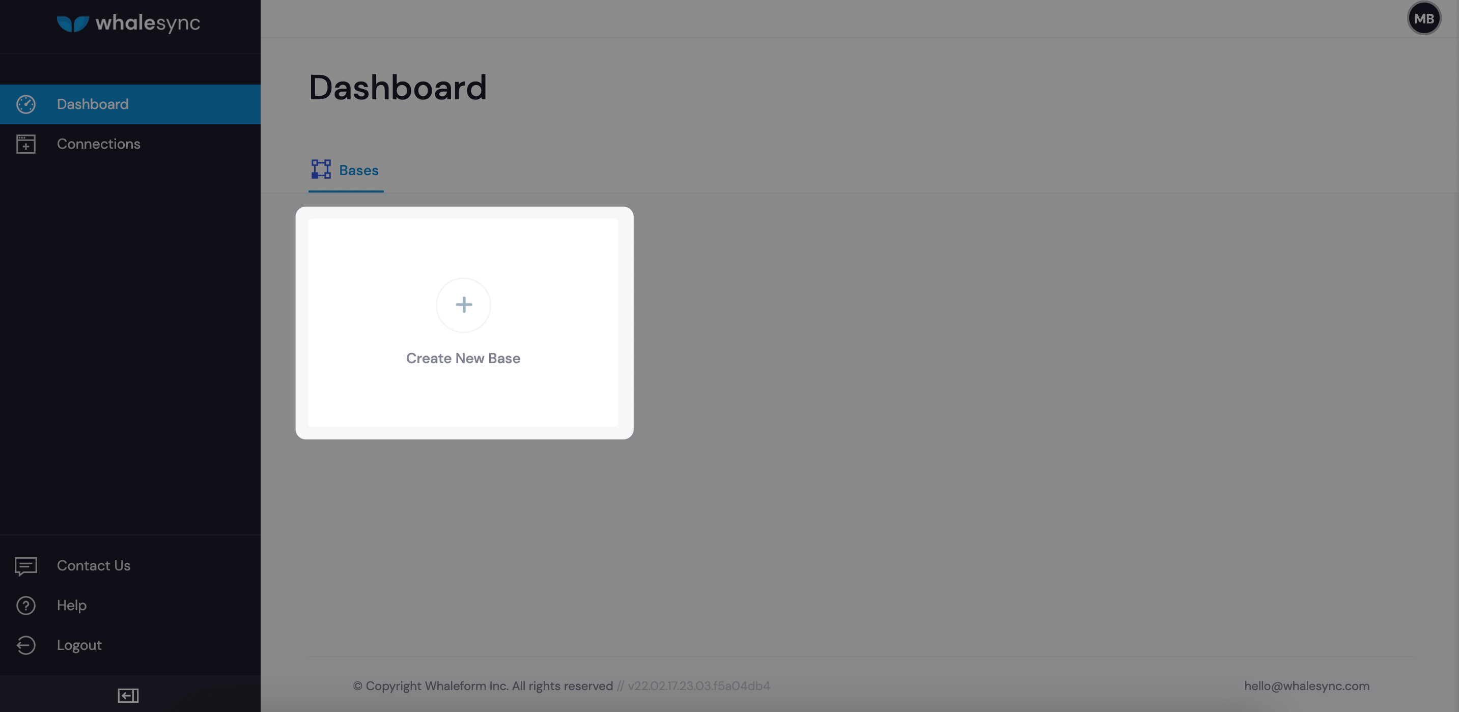 2. Set up Whalesync Base