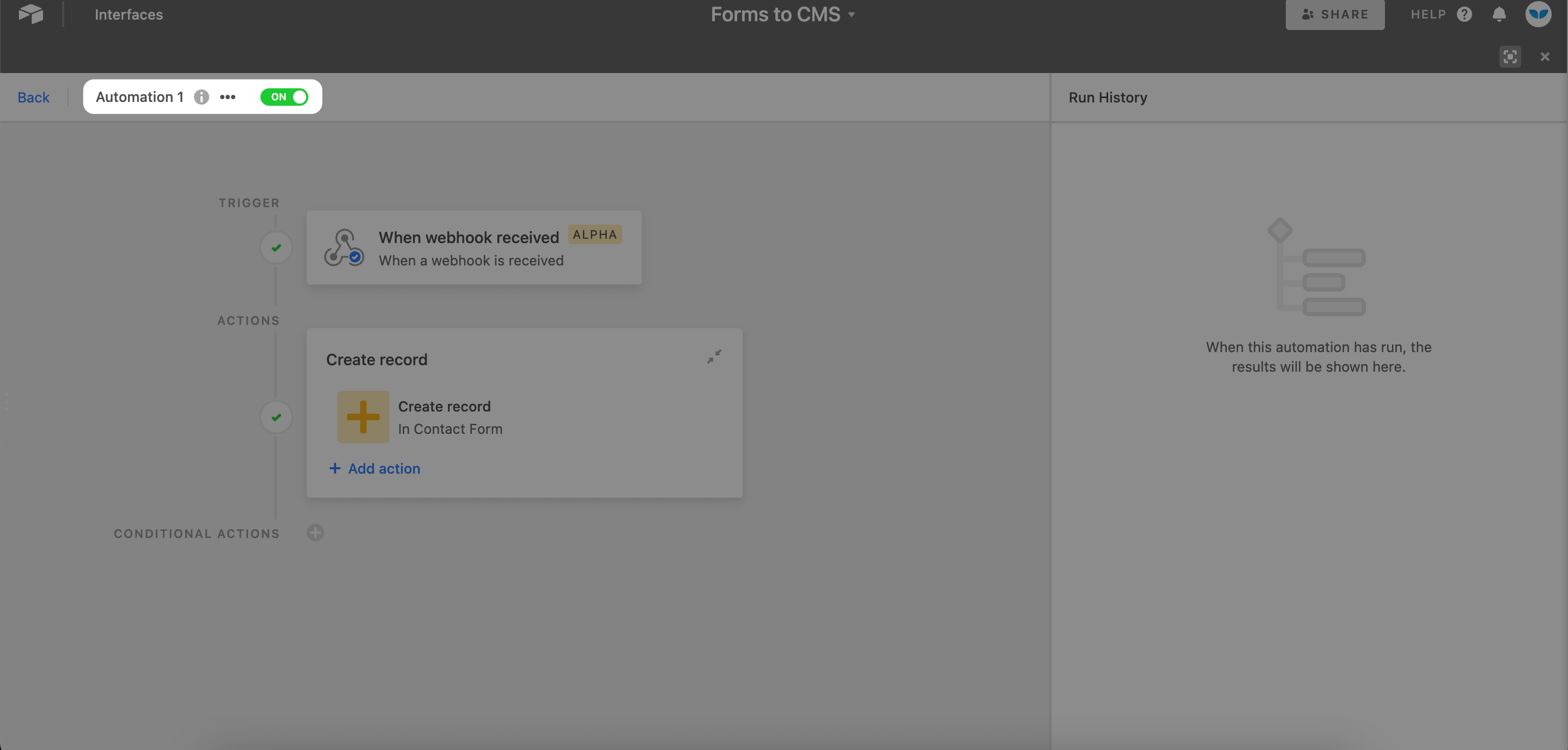5. Map form submissions to Airtable