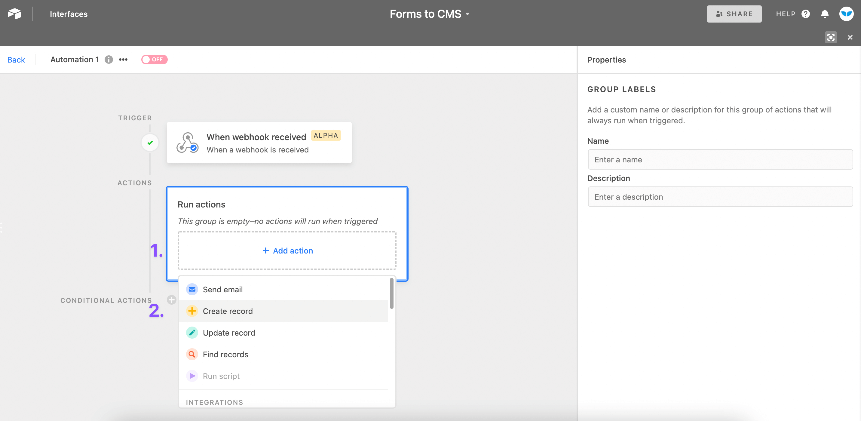 5. Map form submissions to Airtable