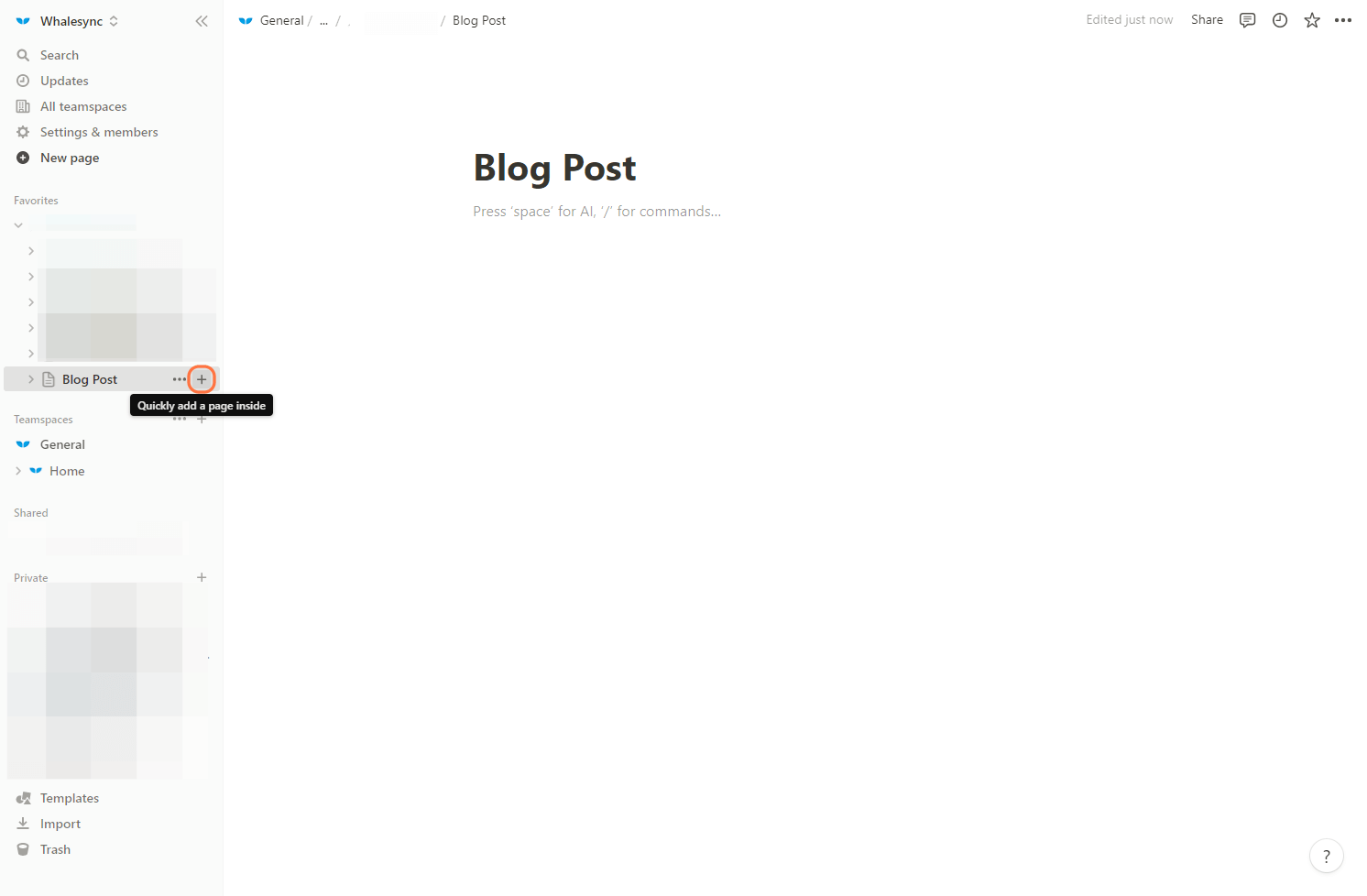 1. Create a content database