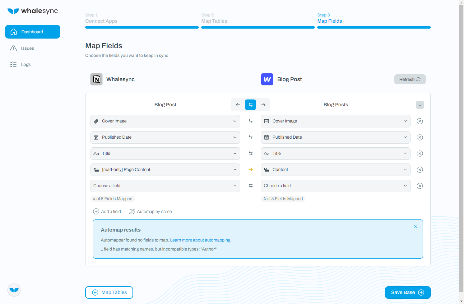 3. Sync your data from Notion to Webflow