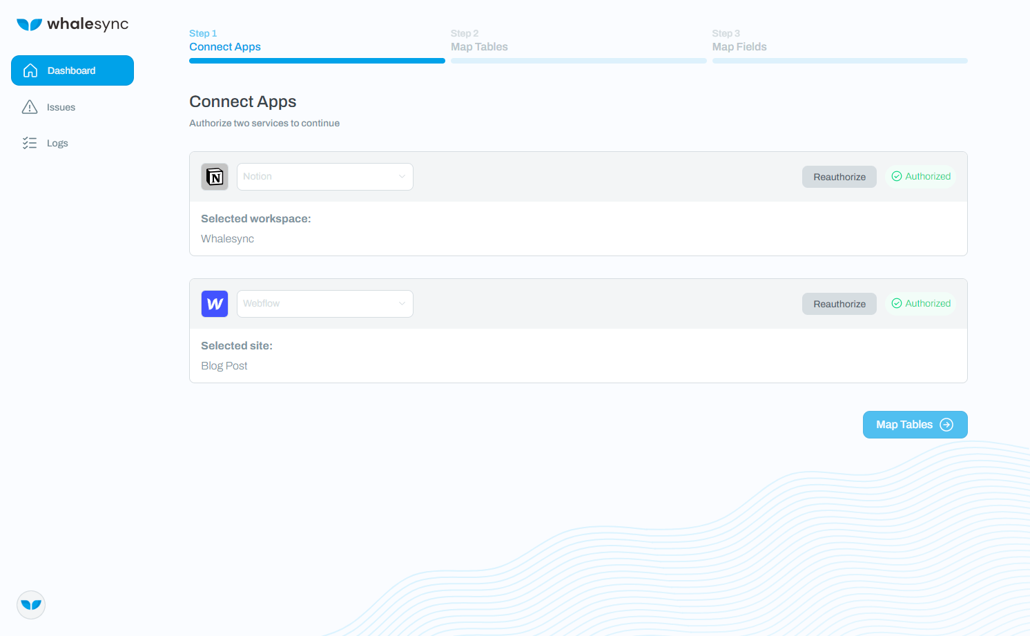 3. Sync your data from Notion to Webflow