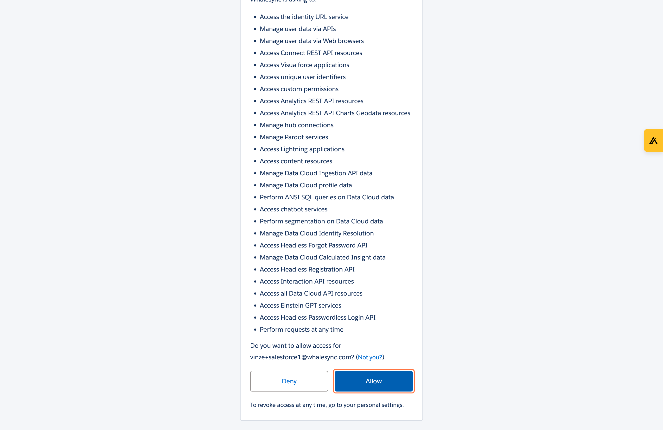 3) Authorize your apps