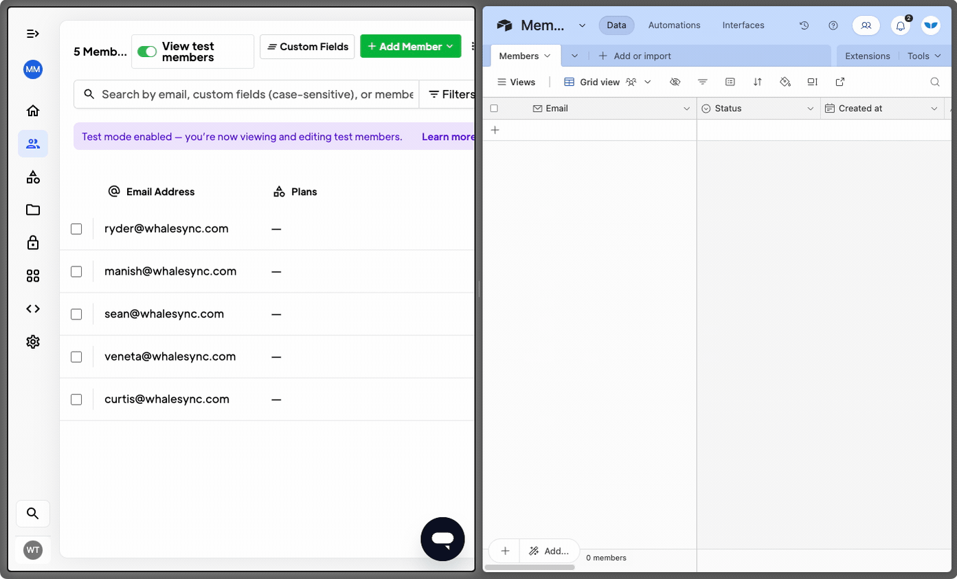 This enables really powerful use cases centered around member management including