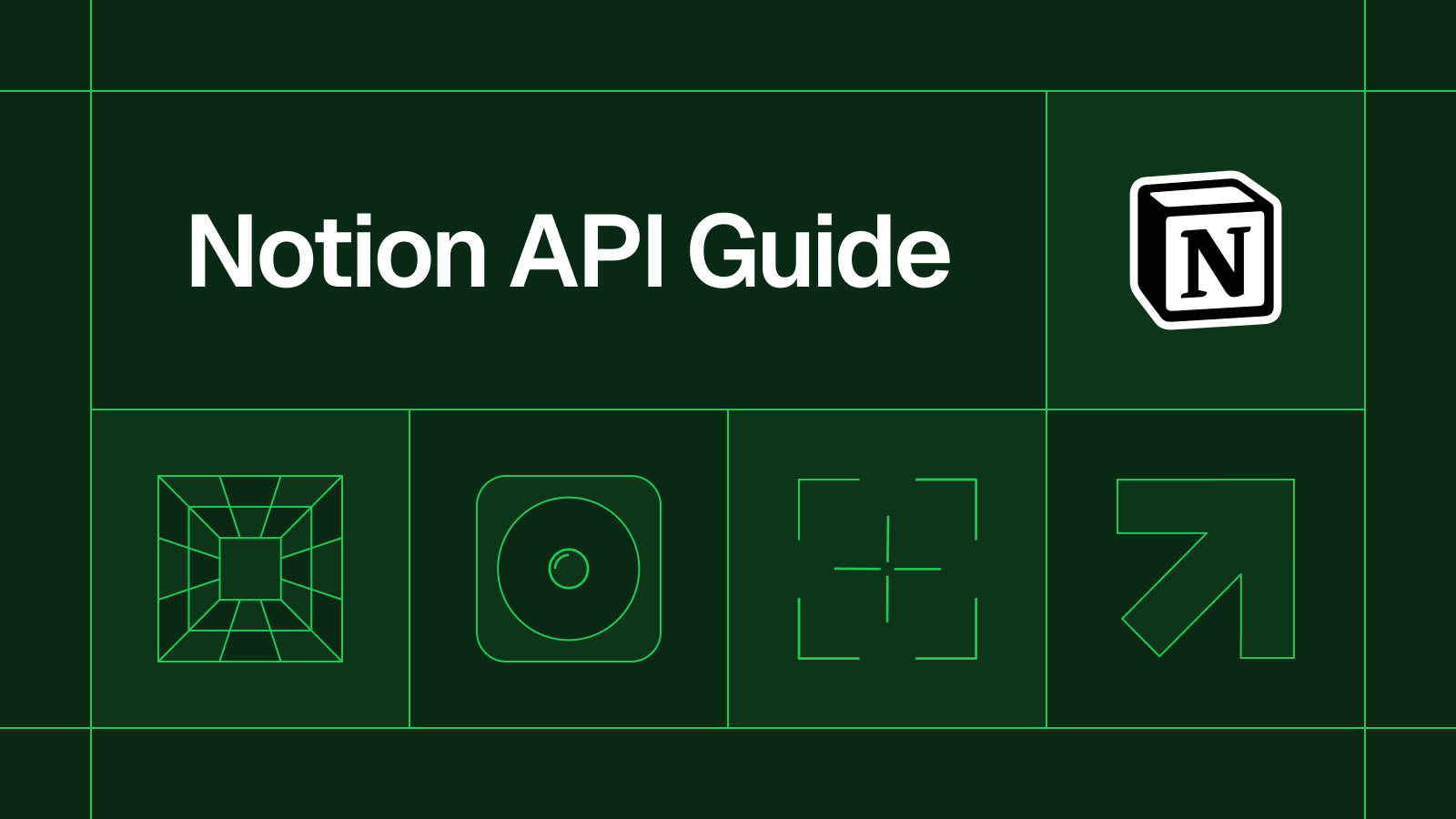Title card reading 'Notion API Guide' with the Notion logo