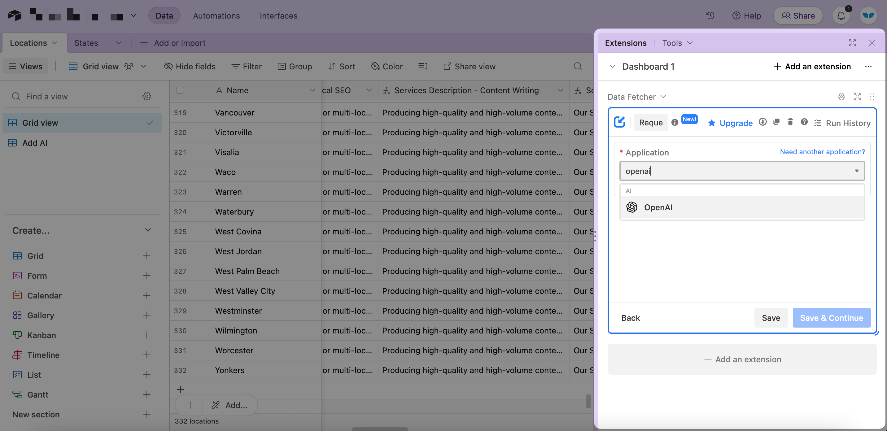 4. Bonus: Add unique pSEO content to your pages using AI