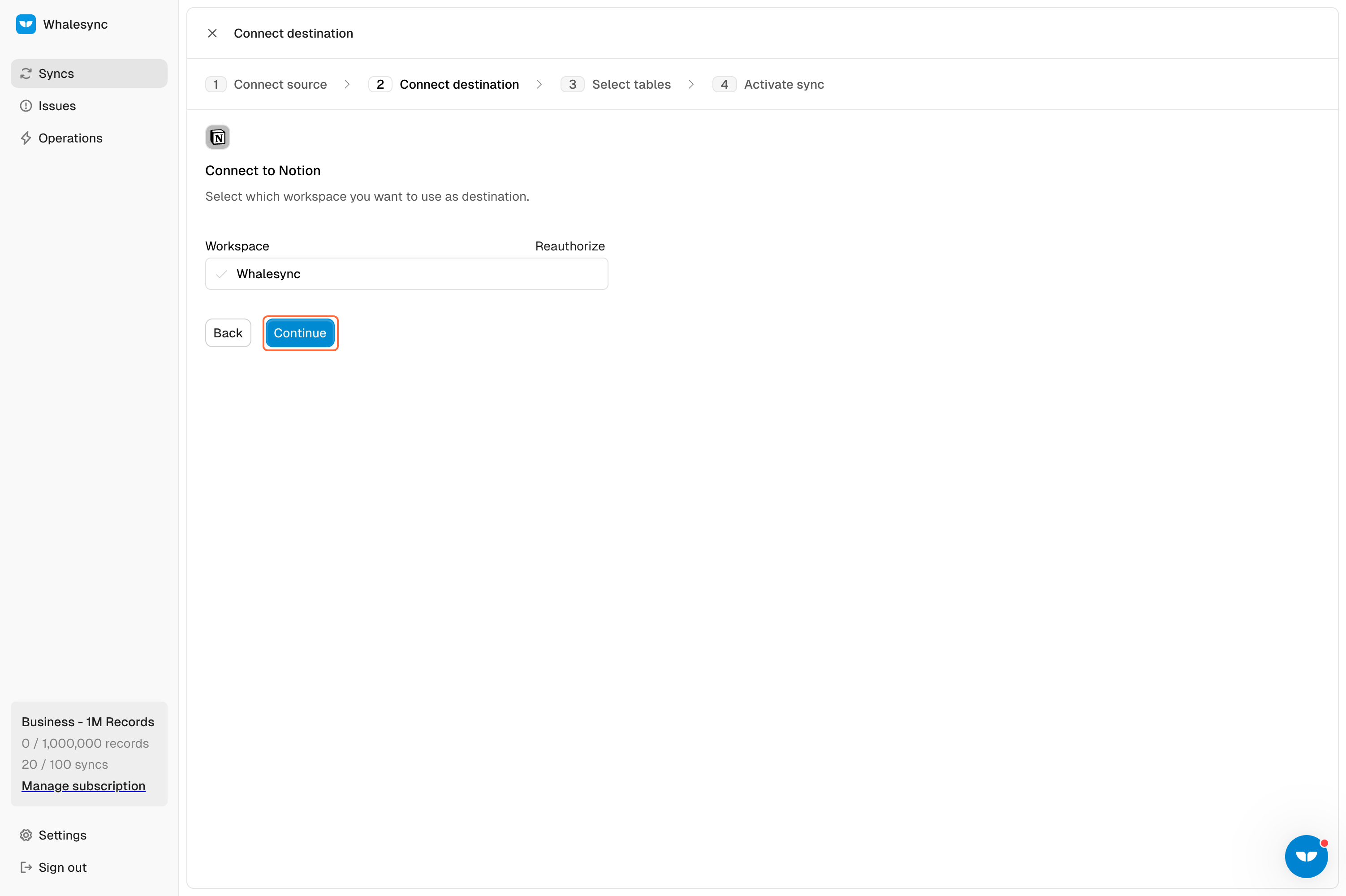 6. Click on Authorize