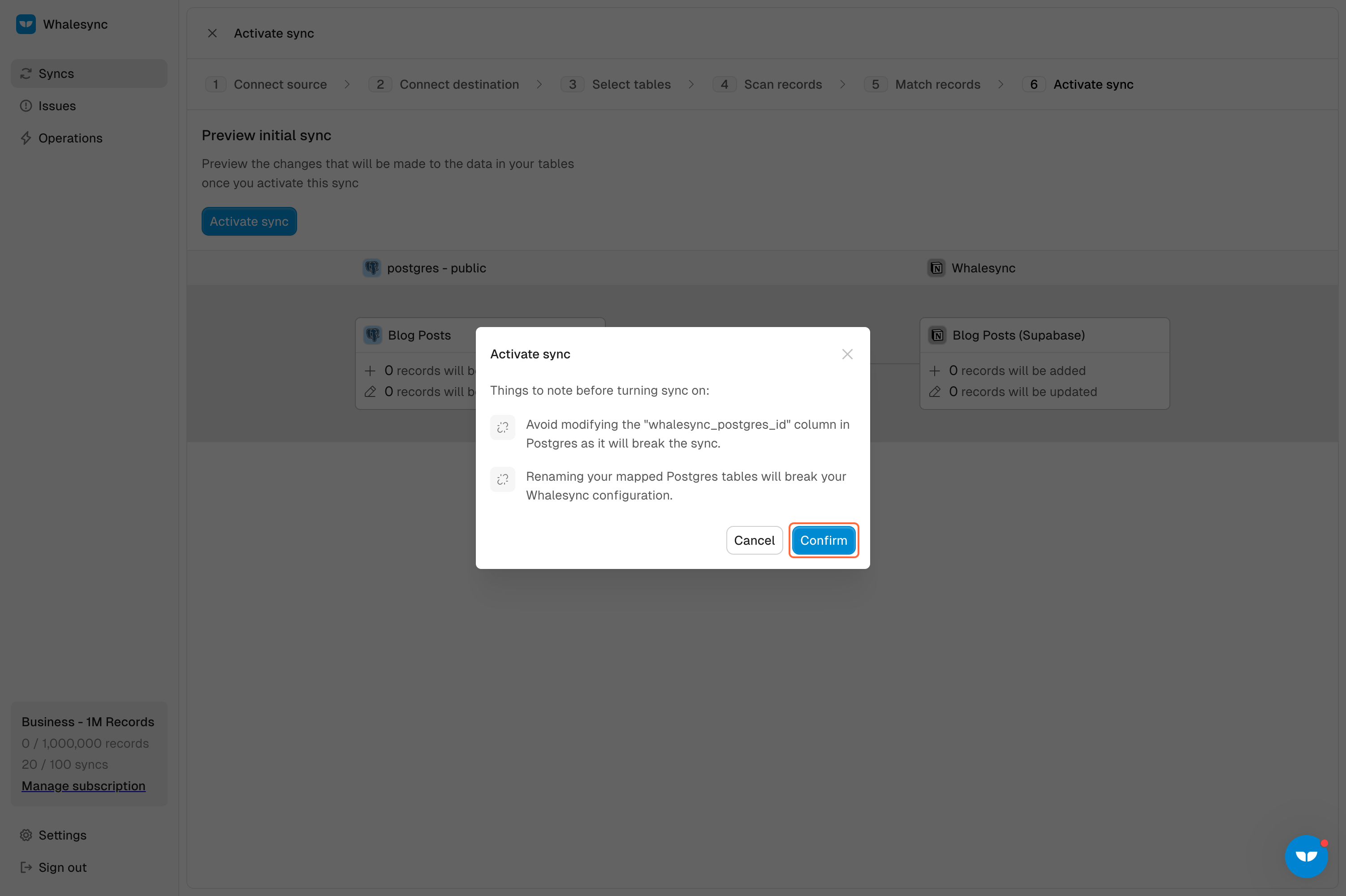 11. Activate your Sync