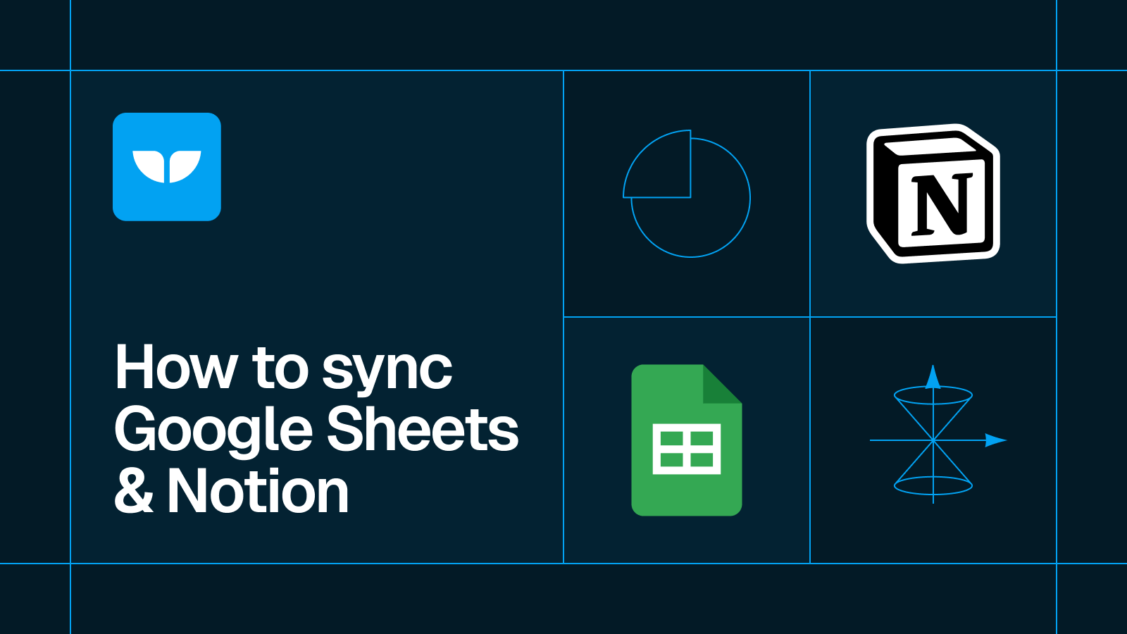 Title card reading 'How to sync Google Sheets & Notion' with the Google Sheets and Notion logos