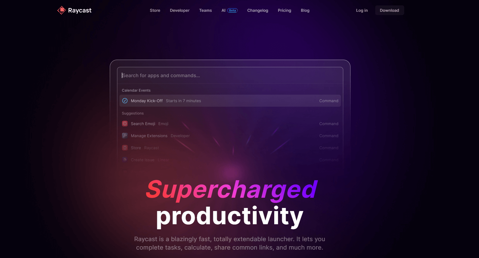 3. Raycast : Productivity at Your Fingertips