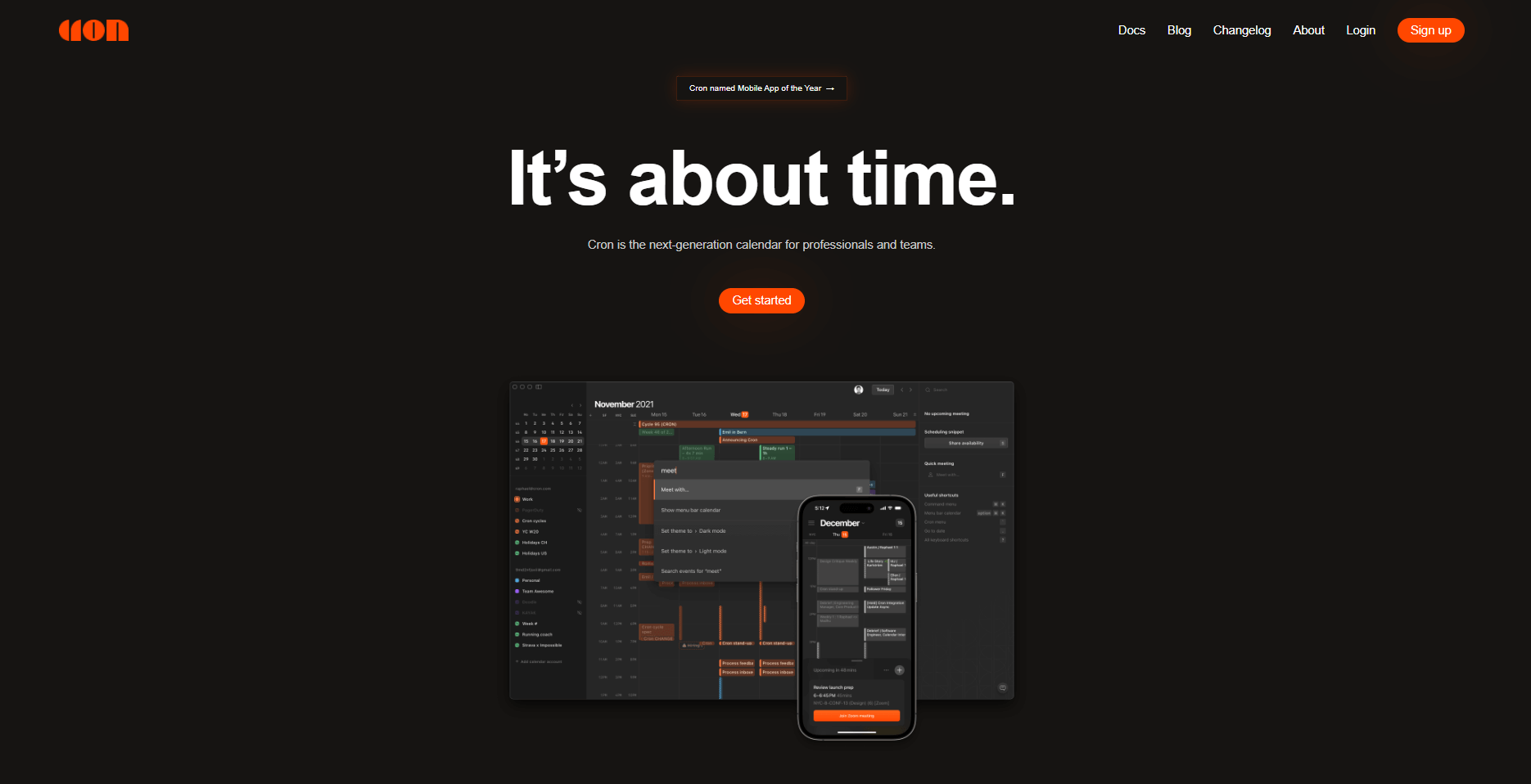 4. Cron : Calendars Made Beautiful