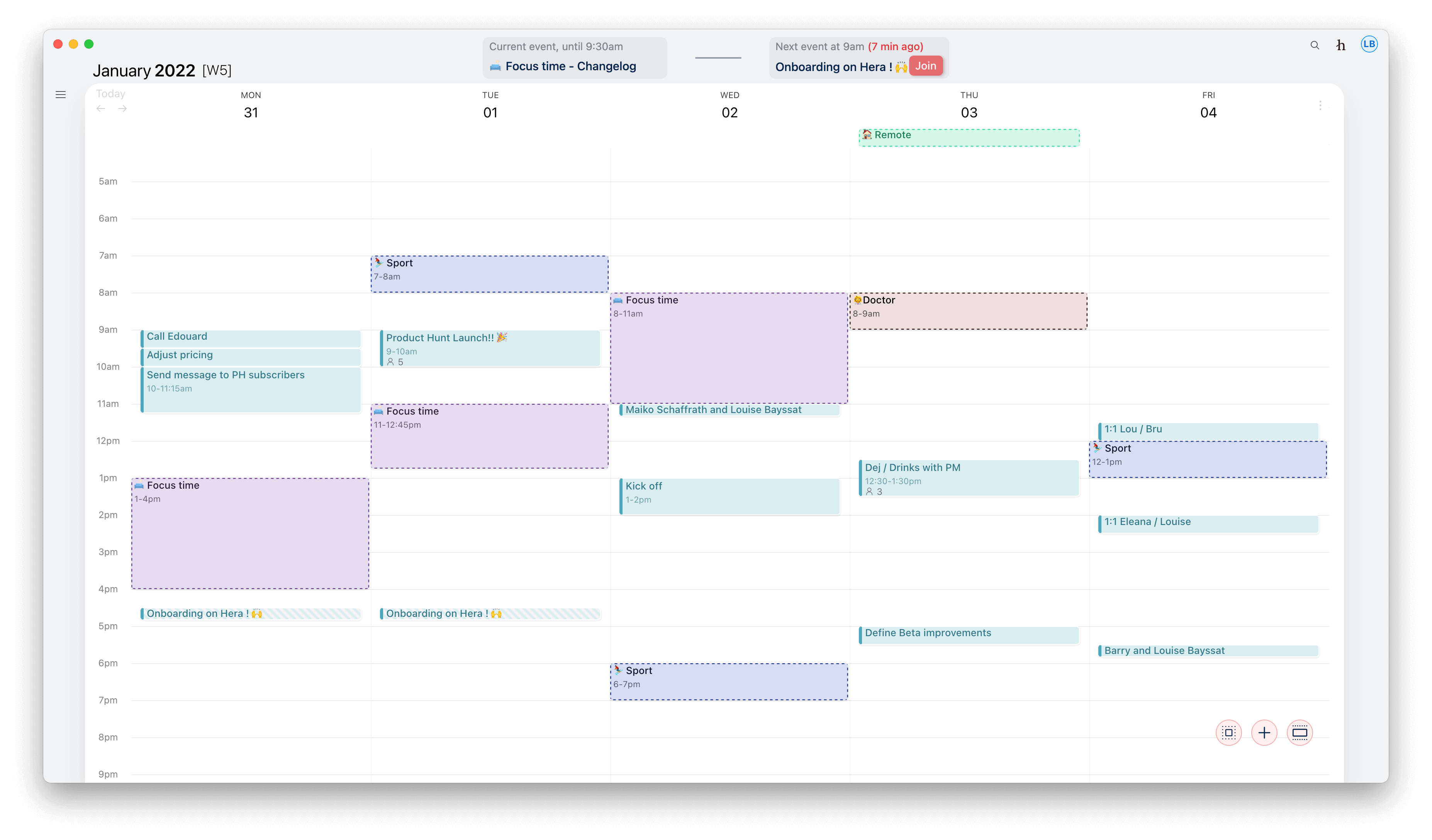 Hera best new calendar example