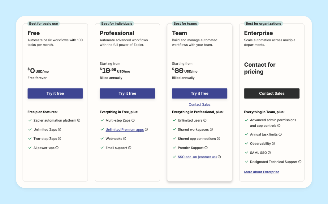 https://zapier.com/pricing