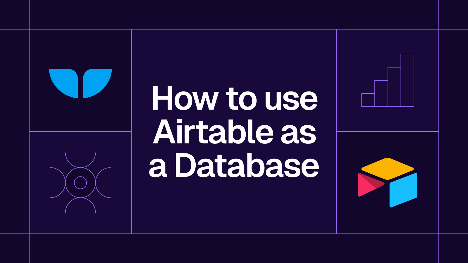 Title card reading 'How to use Airtable as a Database' with the Airtable logo